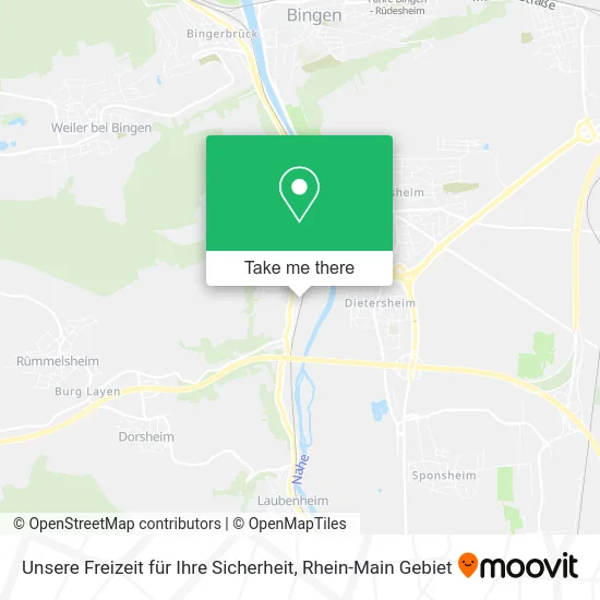 Карта Unsere Freizeit für Ihre Sicherheit