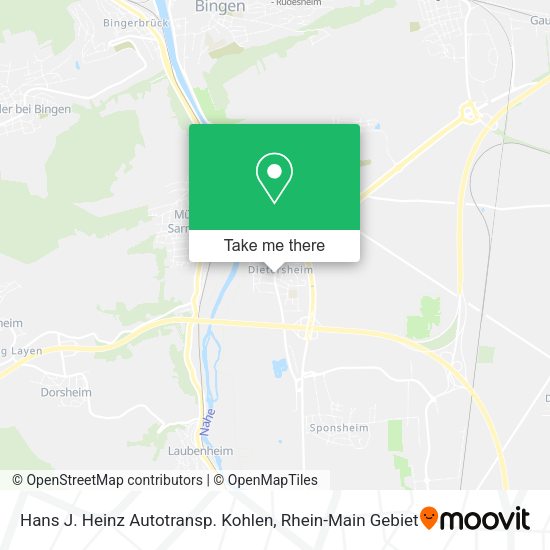 Карта Hans J. Heinz Autotransp. Kohlen