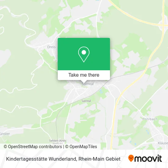 Карта Kindertagesstätte Wunderland