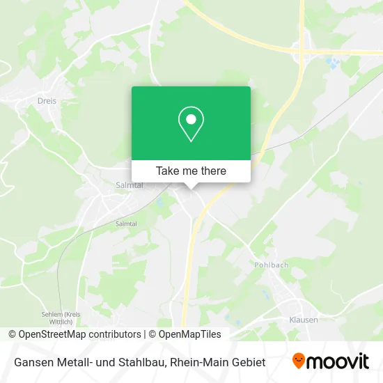 Карта Gansen Metall- und Stahlbau