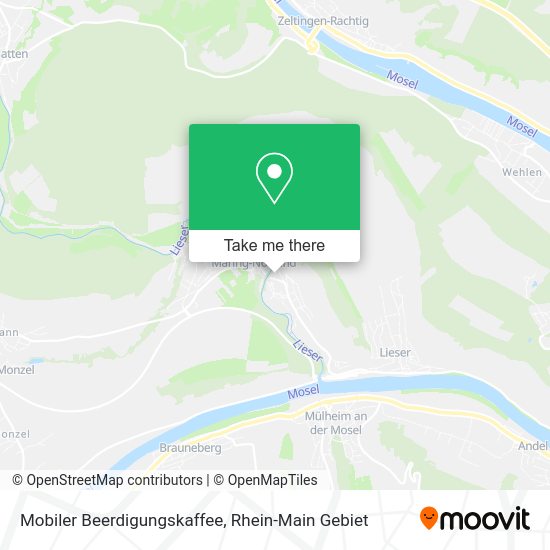 Карта Mobiler Beerdigungskaffee