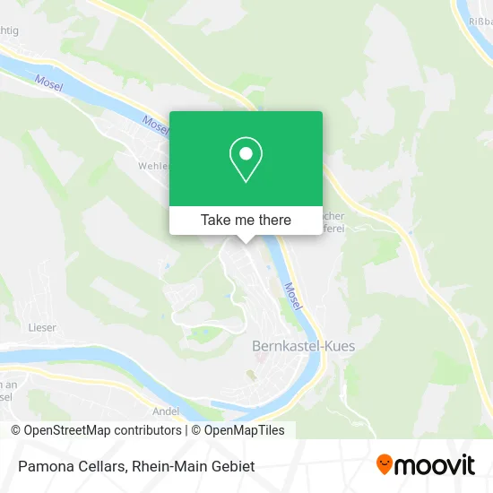 Pamona Cellars map