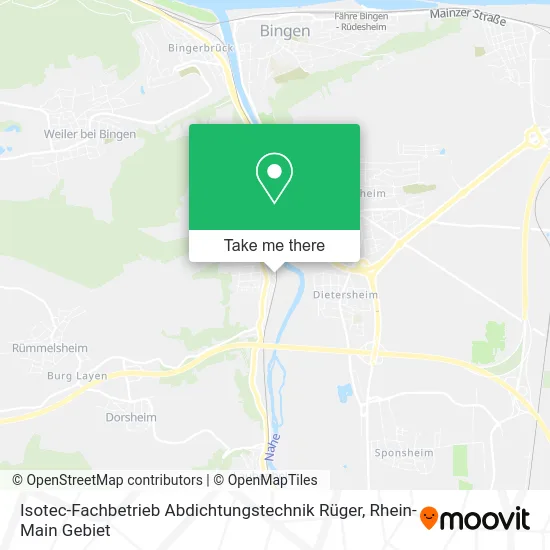 Карта Isotec-Fachbetrieb Abdichtungstechnik Rüger