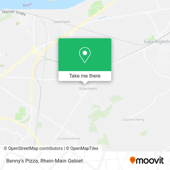 Карта Benny's Pizza