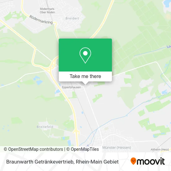 Карта Braunwarth Getränkevertrieb