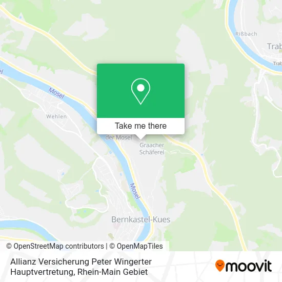 Карта Allianz Versicherung Peter Wingerter Hauptvertretung