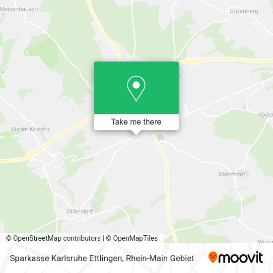 Карта Sparkasse Karlsruhe Ettlingen