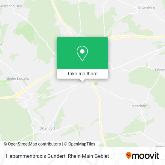 Карта Hebammenpraxis Gundert