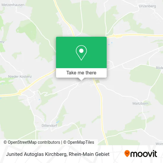 Карта Junited Autoglas Kirchberg