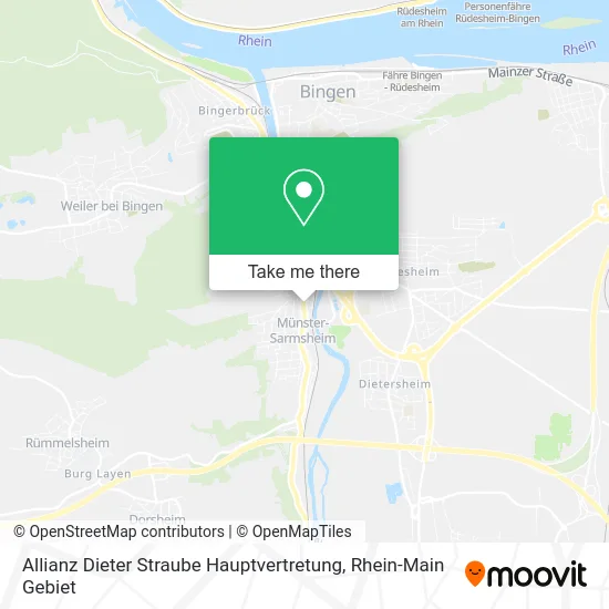 Карта Allianz Dieter Straube Hauptvertretung