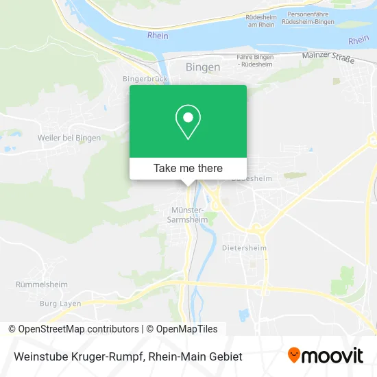 Карта Weinstube Kruger-Rumpf