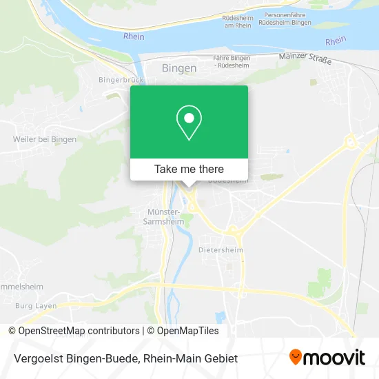 Карта Vergoelst Bingen-Buede