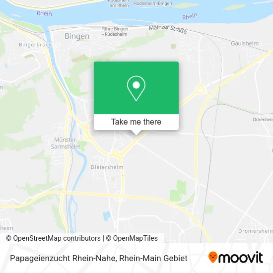 Карта Papageienzucht Rhein-Nahe