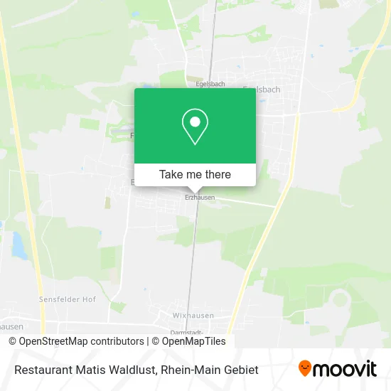 Карта Restaurant Matis Waldlust