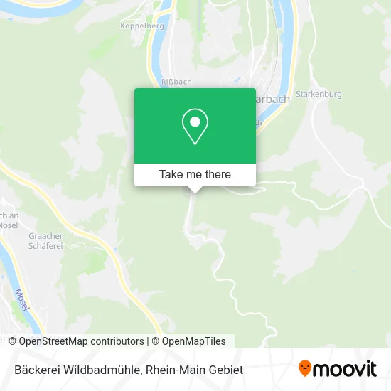 Карта Bäckerei Wildbadmühle