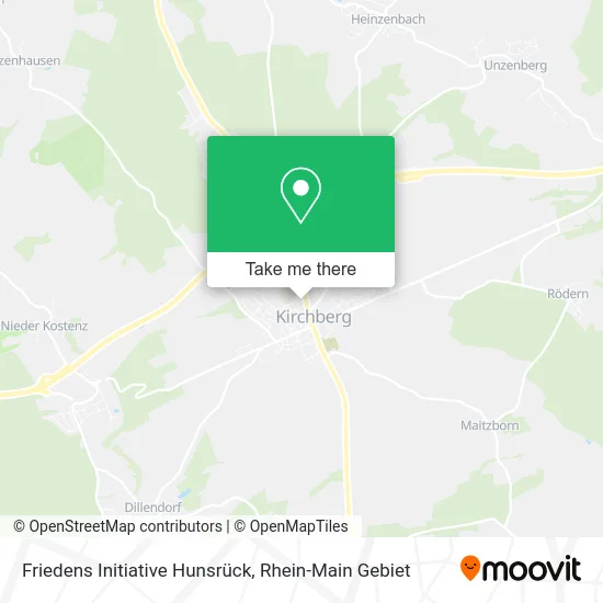 Карта Friedens Initiative Hunsrück