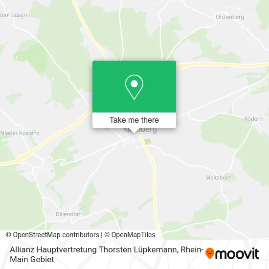 Карта Allianz Hauptvertretung Thorsten Lüpkemann