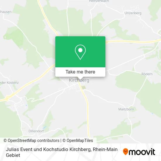 Карта Julias Event und Kochstudio Kirchberg