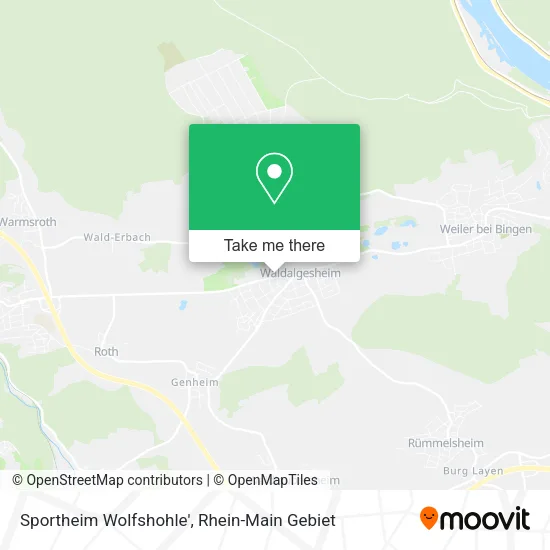 Sportheim Wolfshohle' map