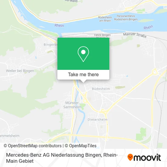 Карта Mercedes-Benz AG Niederlassung Bingen