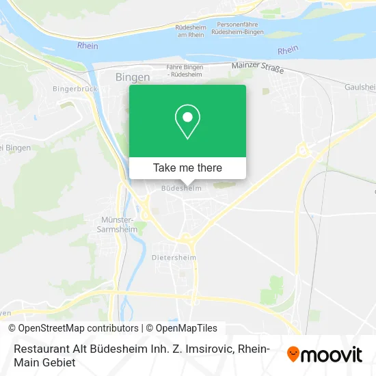Карта Restaurant Alt Büdesheim Inh. Z. Imsirovic