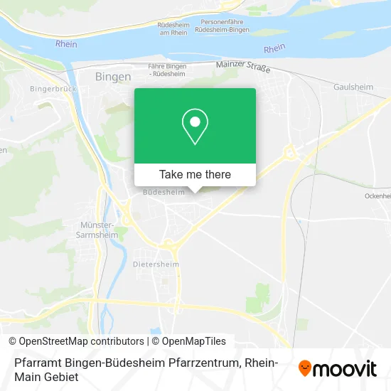 Карта Pfarramt Bingen-Büdesheim Pfarrzentrum