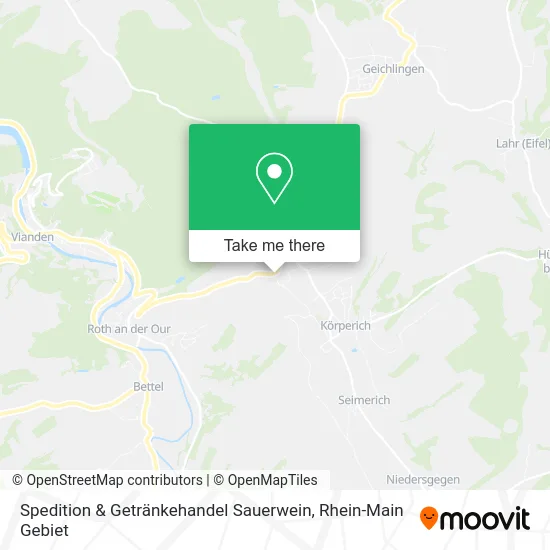 Карта Spedition & Getränkehandel Sauerwein