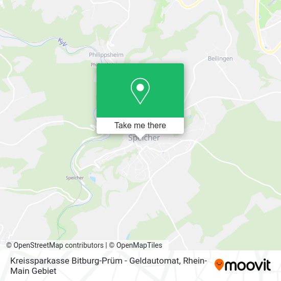 Карта Kreissparkasse Bitburg-Prüm - Geldautomat