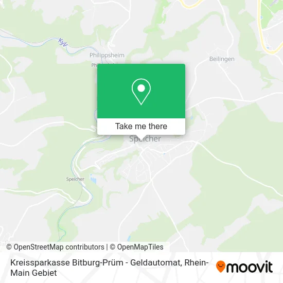 Карта Kreissparkasse Bitburg-Prüm - Geldautomat