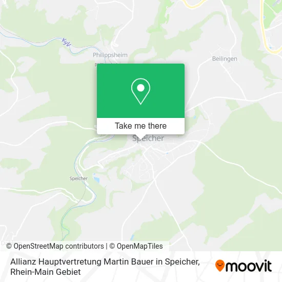 Карта Allianz Hauptvertretung Martin Bauer in Speicher
