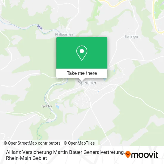 Карта Allianz Versicherung Martin Bauer Generalvertretung