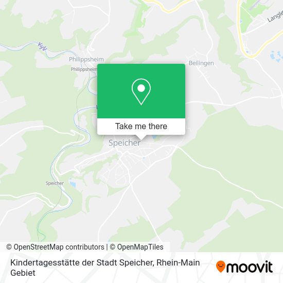 Карта Kindertagesstätte der Stadt Speicher