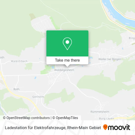 Карта Ladestation für Elektrofahrzeuge