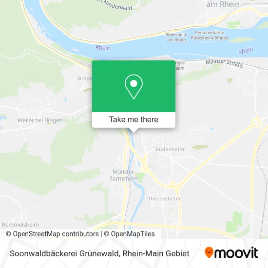 Soonwaldbäckerei Grünewald map