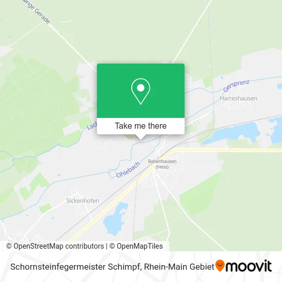 Карта Schornsteinfegermeister Schimpf