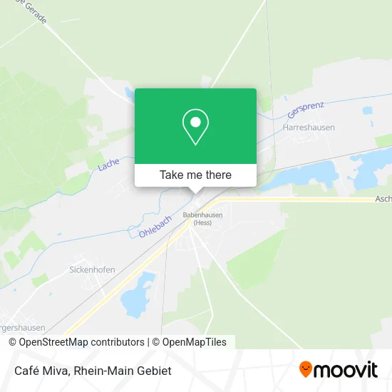 Карта Café Miva