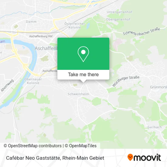 Карта Cafébar Neo Gaststätte