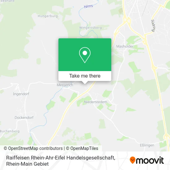 Карта Raiffeisen Rhein-Ahr-Eifel Handelsgesellschaft