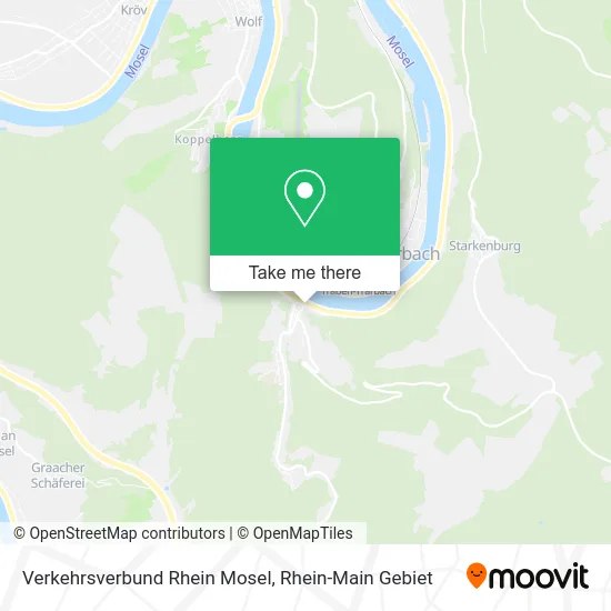Карта Verkehrsverbund Rhein Mosel