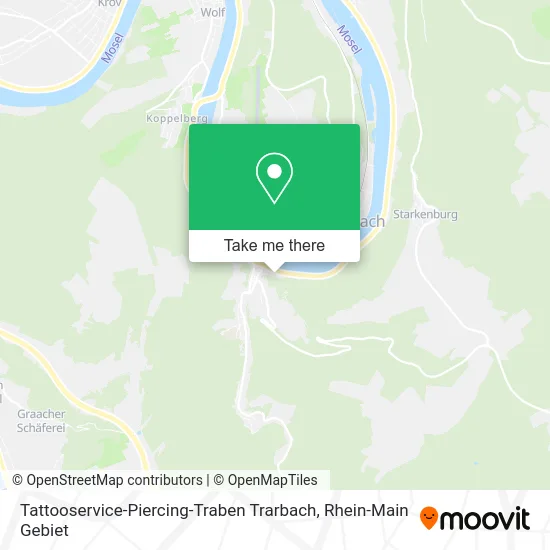 Карта Tattooservice-Piercing-Traben Trarbach