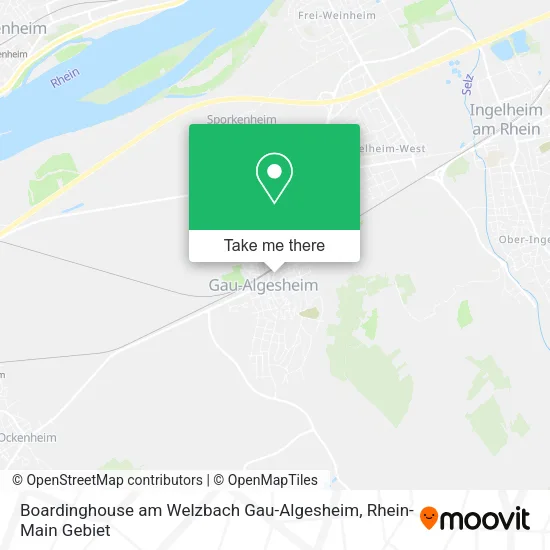 Карта Boardinghouse am Welzbach Gau-Algesheim