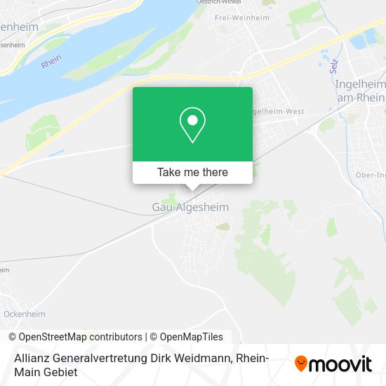 Карта Allianz Generalvertretung Dirk Weidmann