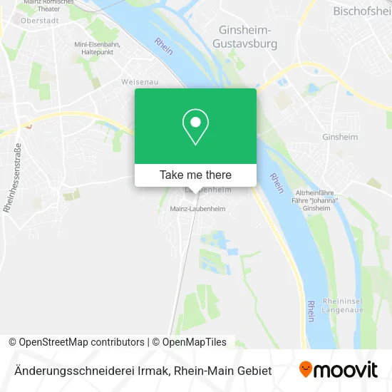 Карта Änderungsschneiderei Irmak