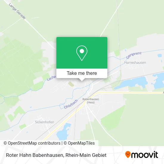 Roter Hahn Babenhausen map