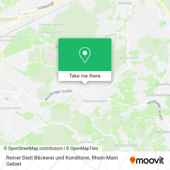 Reiner Dietl Bäckerei und Konditorei map