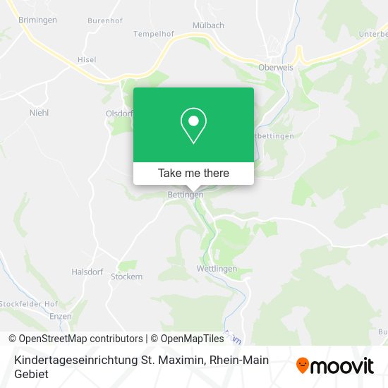 Карта Kindertageseinrichtung St. Maximin