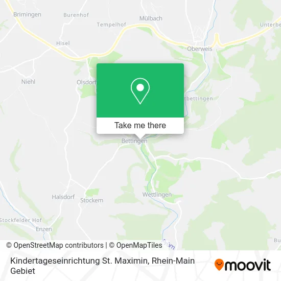 Карта Kindertageseinrichtung St. Maximin