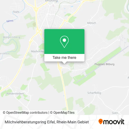 Карта Milchviehberatungsring Eifel