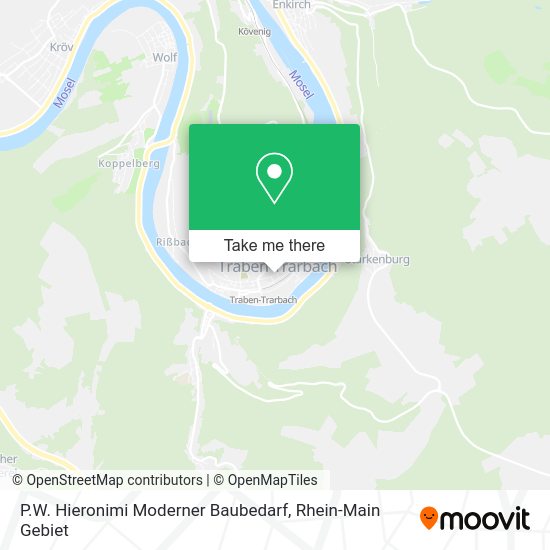 Карта P.W. Hieronimi Moderner Baubedarf