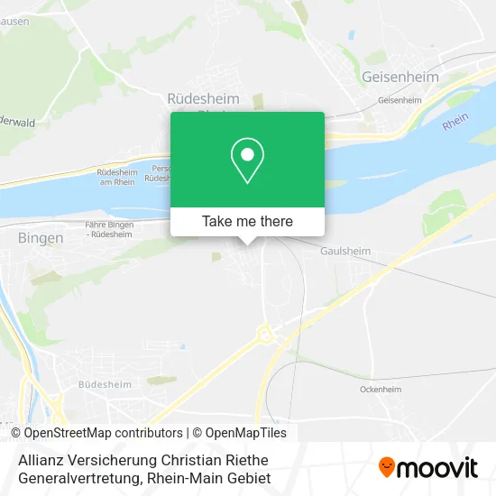 Карта Allianz Versicherung Christian Riethe Generalvertretung